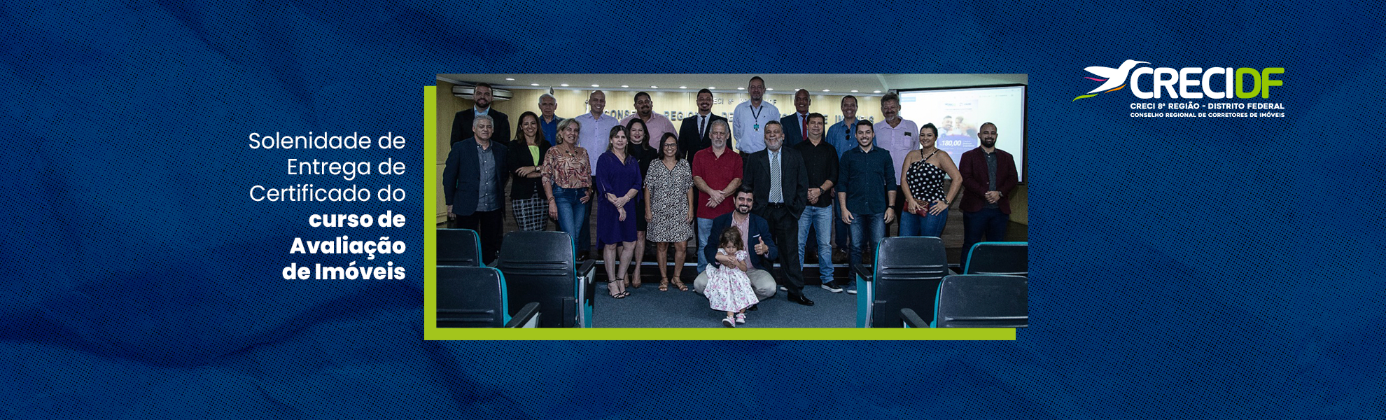 banner-Solenidade de Entrega de Certificado do curso de Avaliação de Imóveis